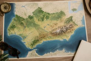 explorez une carte détaillée de l’andalousie en espagne pour repérer les villes, sites incontournables et itinéraires et préparer facilement votre voyage.