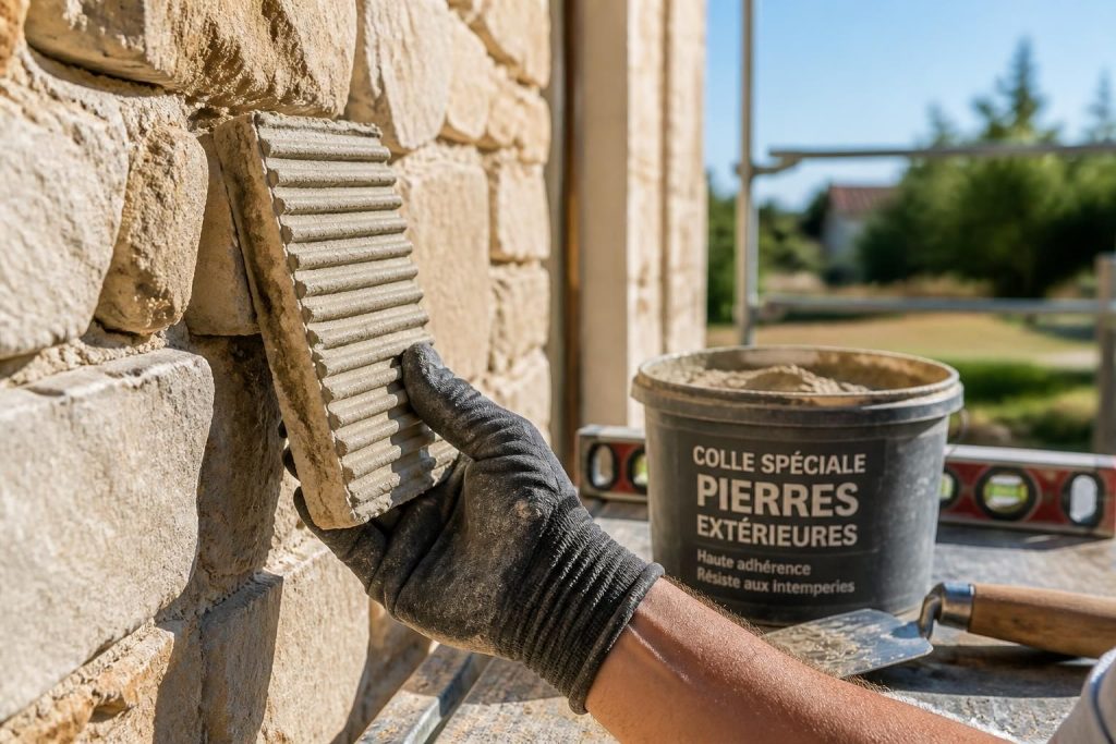 découvrez comment choisir la colle pierre extérieure idéale pour vos travaux de façade afin d'assurer une fixation durable et résistante aux intempéries.
