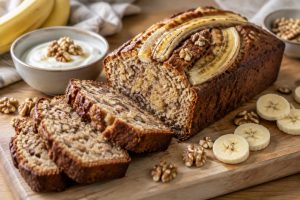 découvrez une recette de banana bread healthy, moelleux et gourmand, idéale pour un goûter sain à partager en famille.