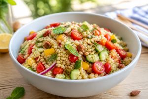 découvrez notre recette fraîcheur de salade couscous perlé, idéale pour des repas d'été légers et savoureux. facile à préparer, elle ravira vos papilles avec ses ingrédients colorés et vitaminés.