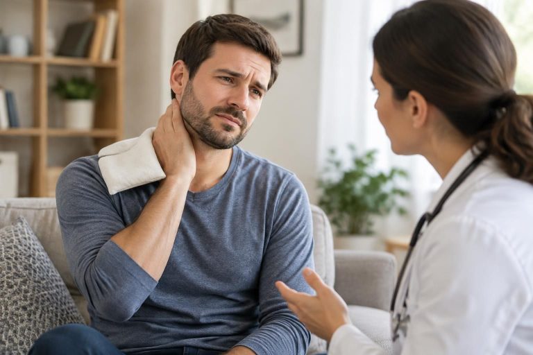 torticolis : découvrez les gestes pour soulager la nuque, les traitements possibles et les signes qui indiquent quand consulter un médecin.